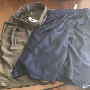 2 pair 10-12 athletic shorts BCG BLUE/GRAY
